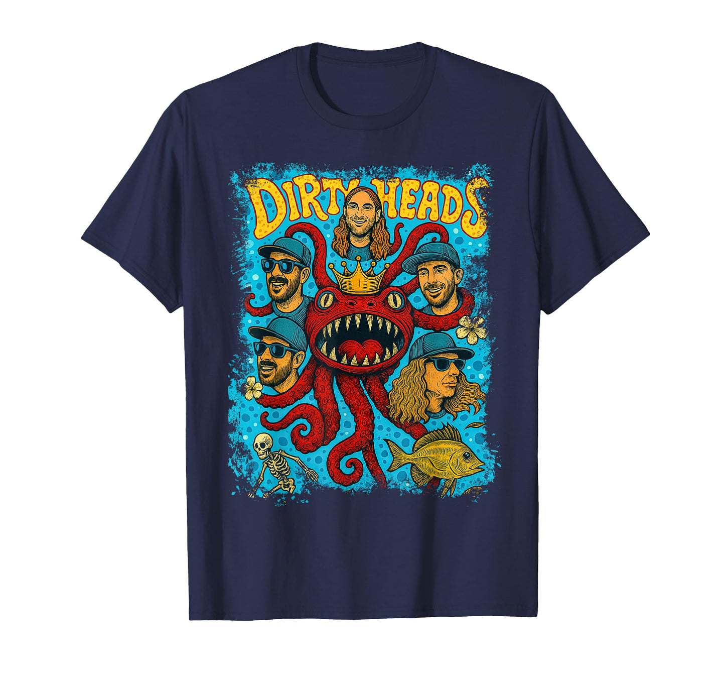 Vintage Dirty Heads in retro Funny style T-Shirt