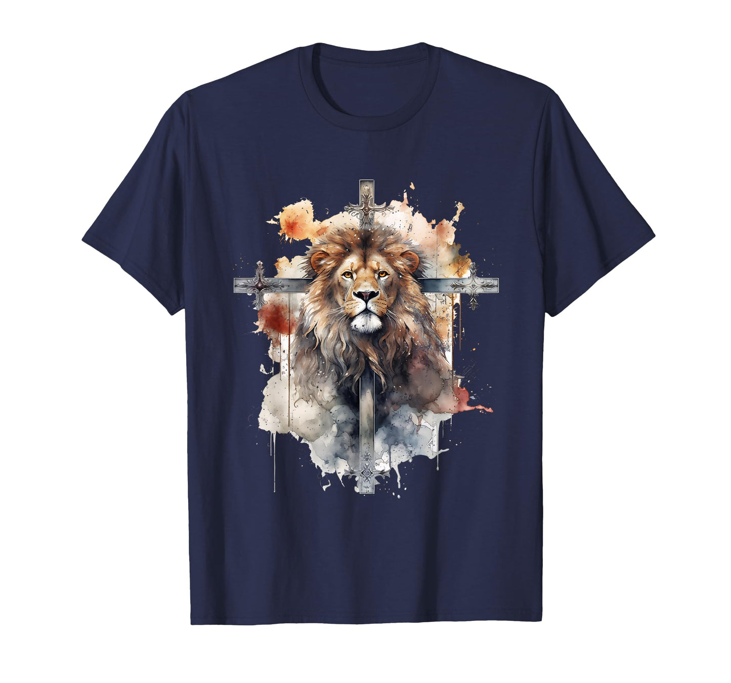 Lion Of Judah Lion Cross Christian Faith Jesus Hebrew Lion T-Shirt