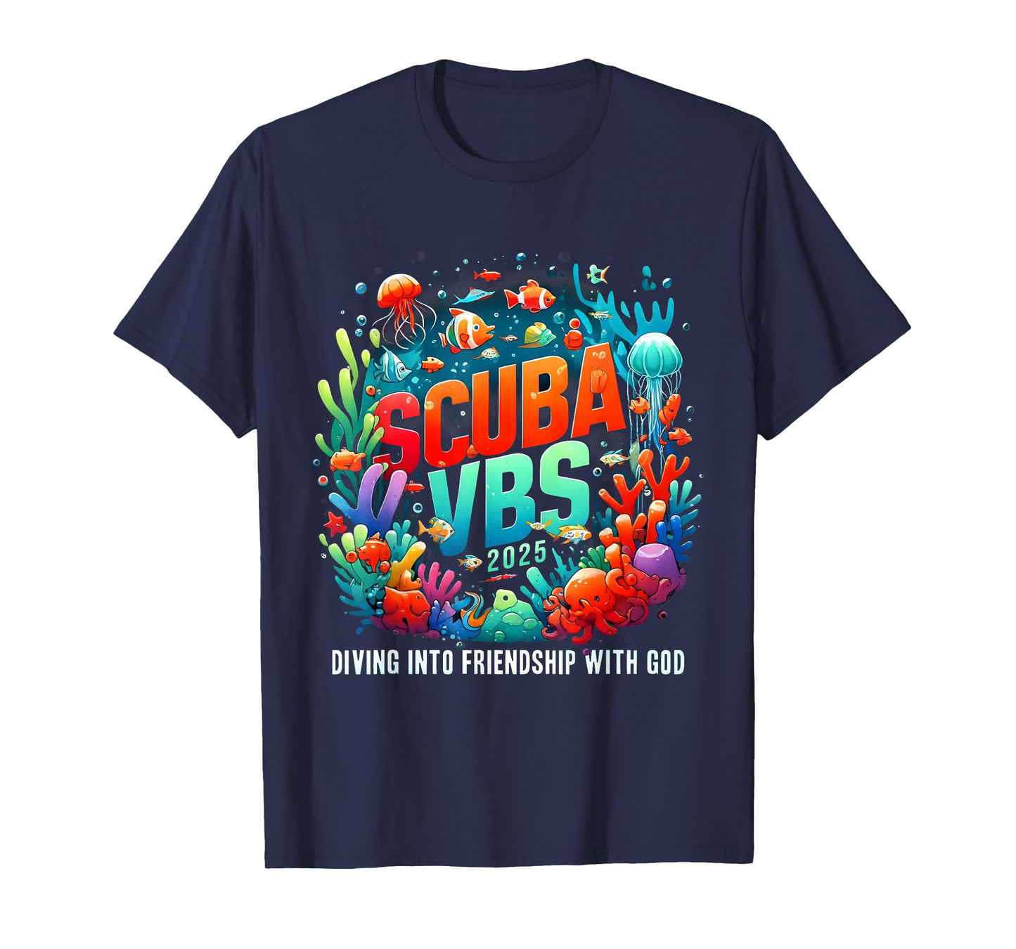 VBS 2025 Scuba Diving Into Friendship With God T-Shirt