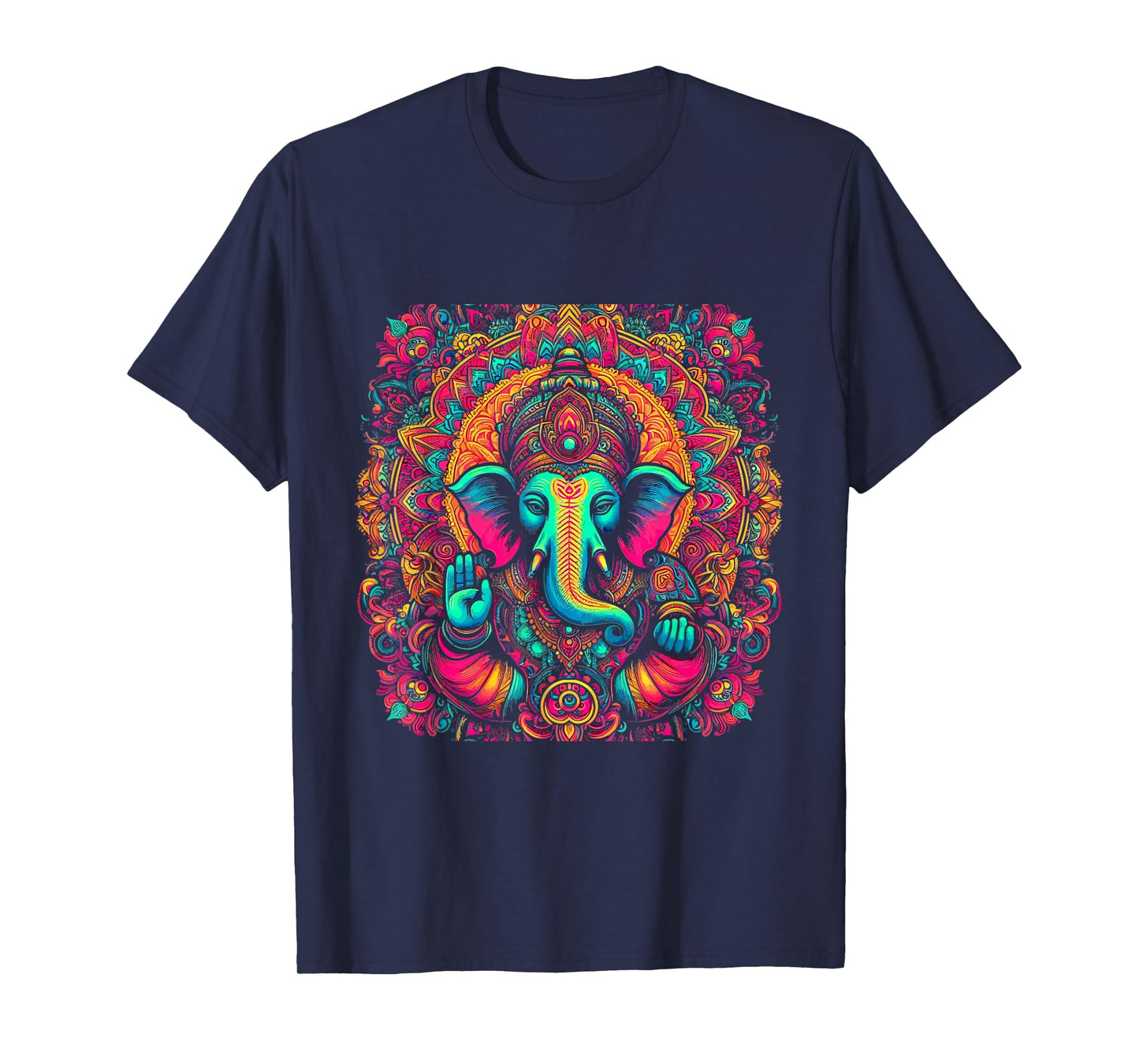 Ganesh Symbol Yoga Hindu Elephant God Ganesha Puja T-Shirt