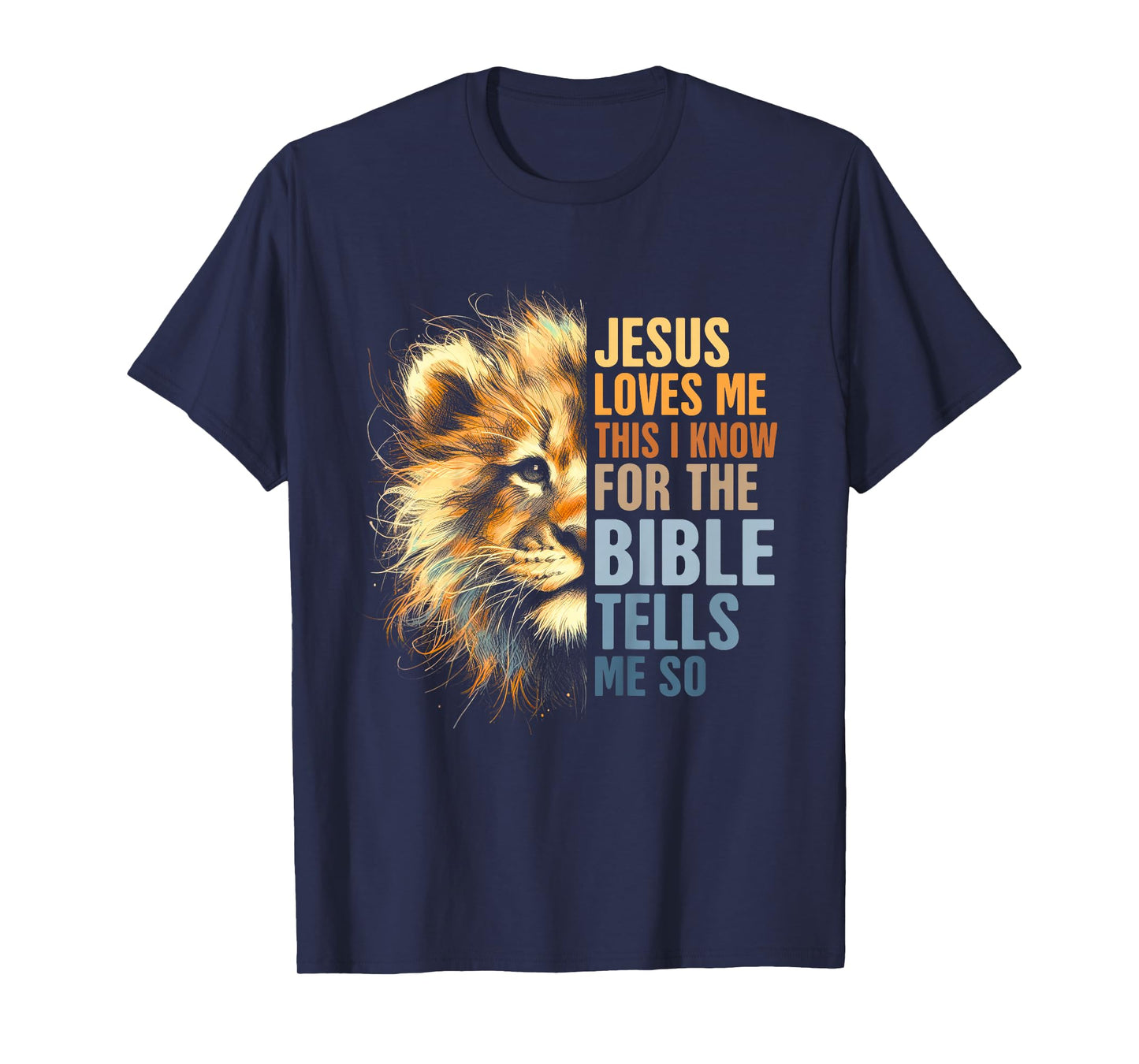 Kids Lion Christian Religious Baby Jesus Loves Me This I Know T-Shirt