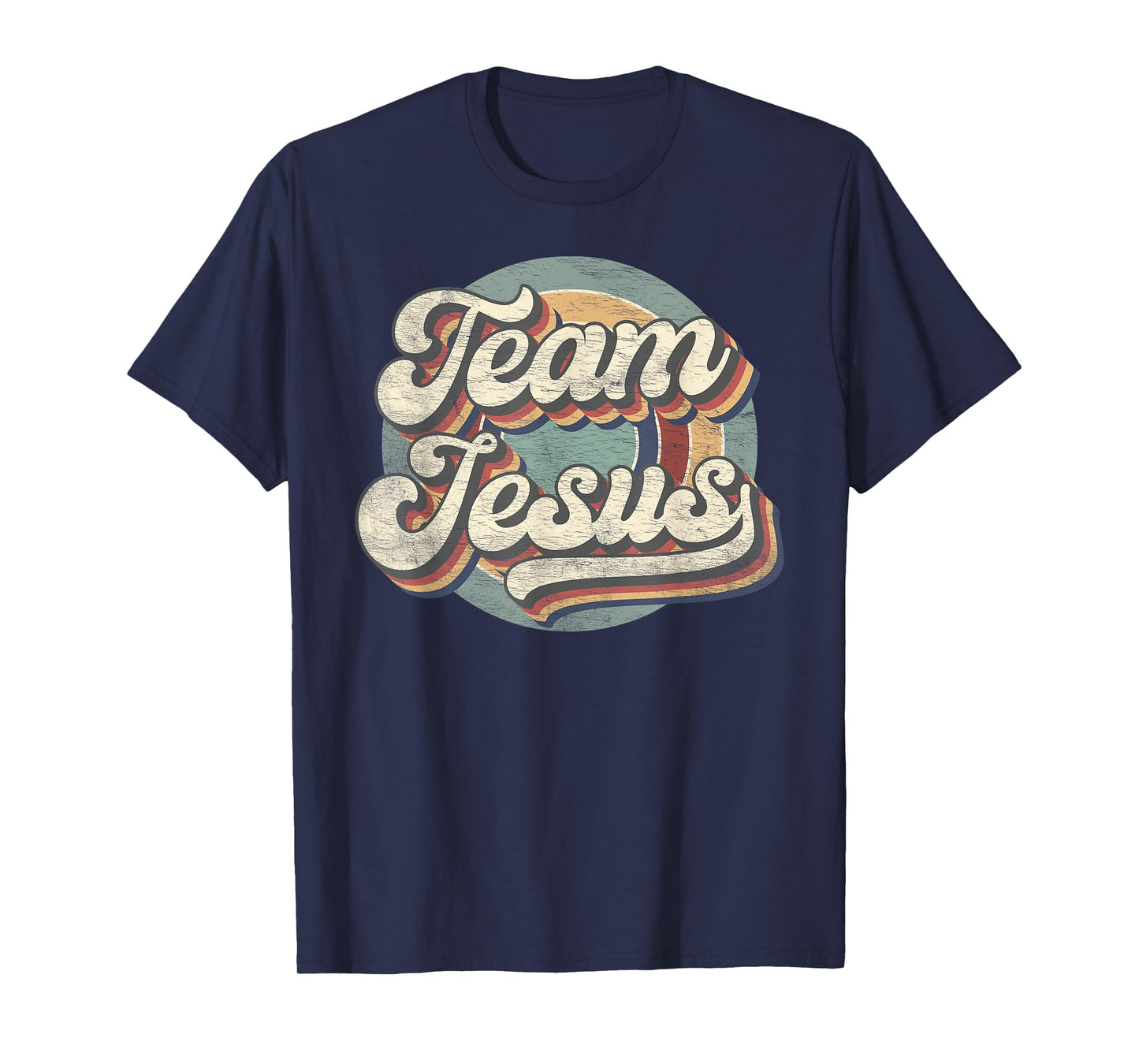 Retro Team Jesus Christian Bible Religious Mens Womens T-Shirt