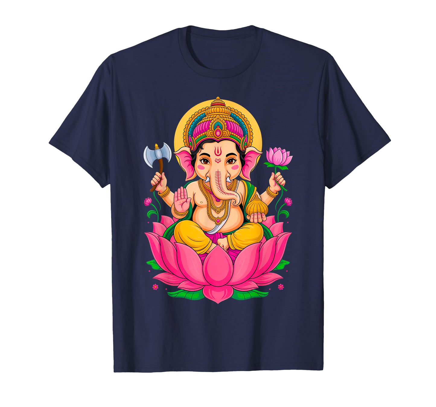 Hindou Ganesh Puja Elephant God India Méditation Yoga Murti T-Shirt