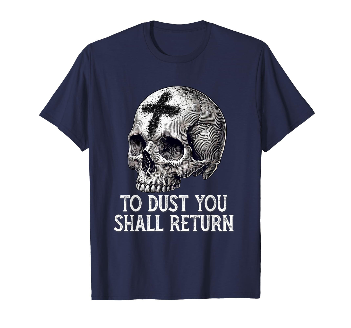 Memento Mori Catholic Crucifix Traditional Latin Mass Skull T-Shirt