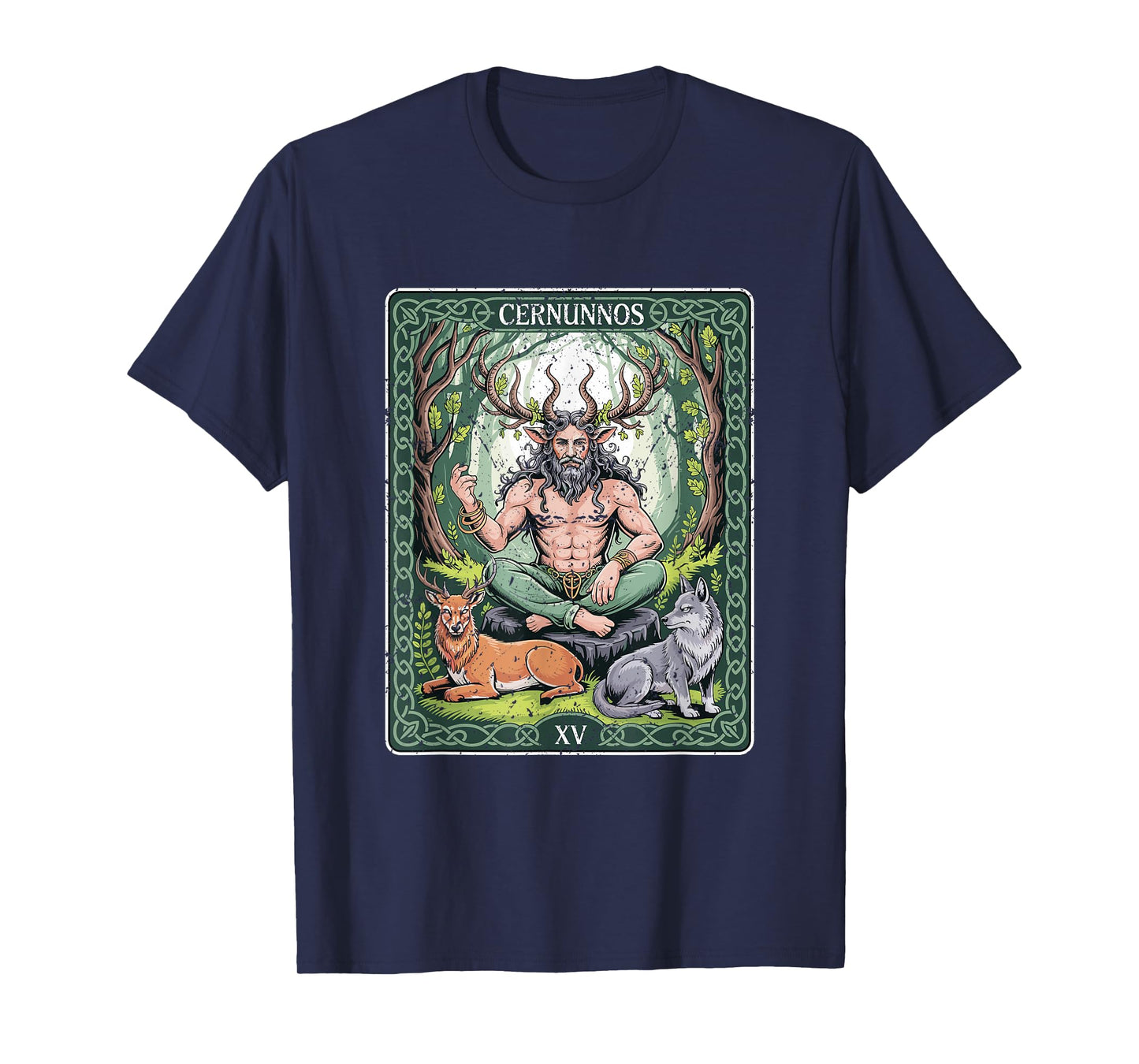 Cernunnos Celtic Forest God Tarot Pagan Horned Deity T-Shirt