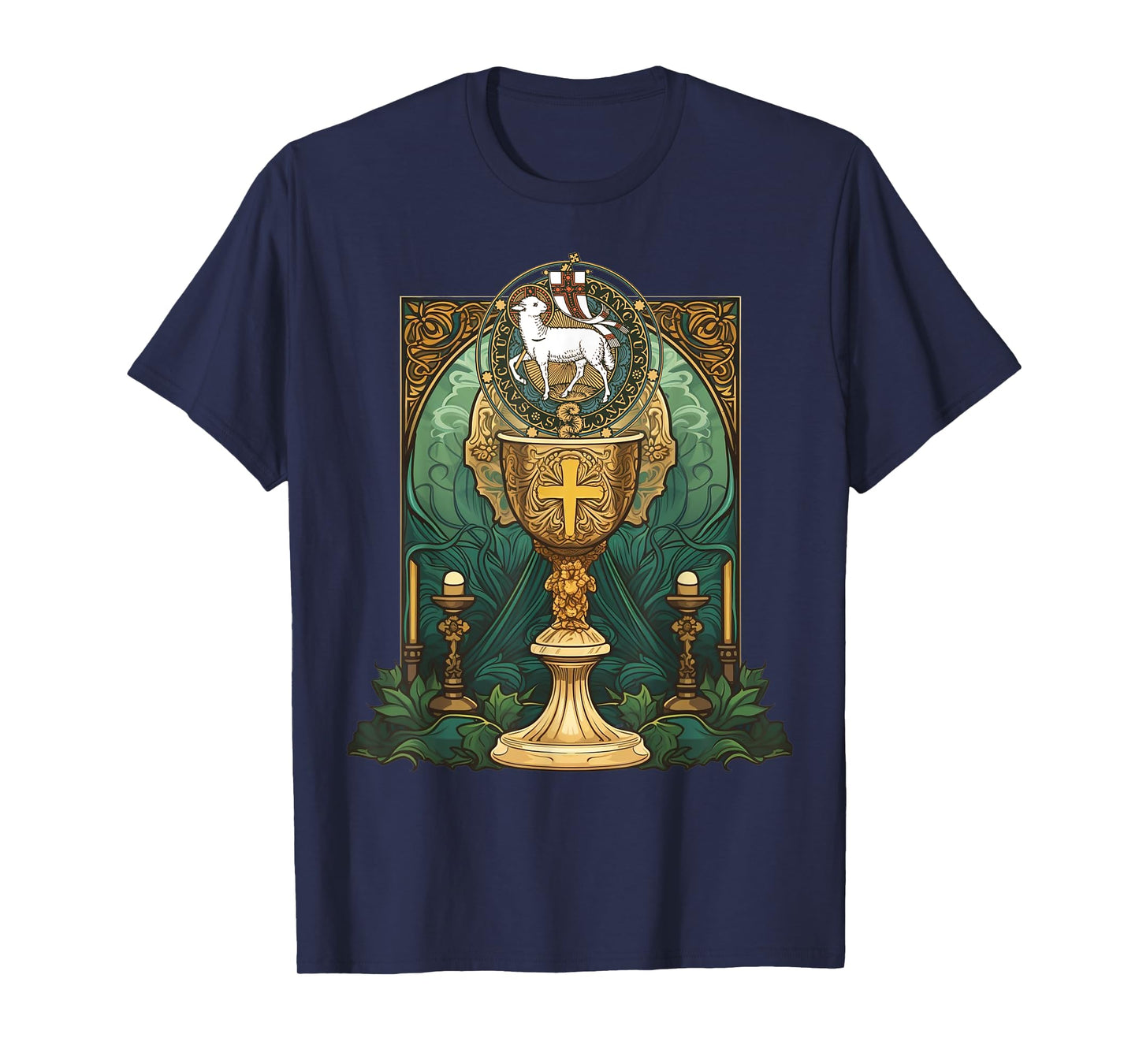 Agnus Dei Sanctus Traditional Latin Mass Catholic T-Shirt