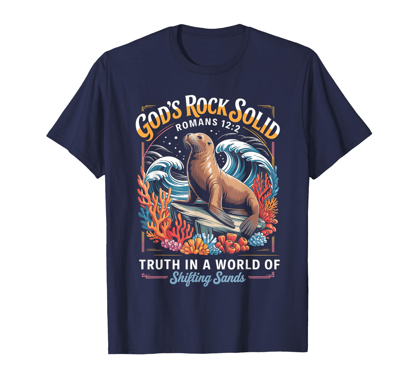 Breaker Rock Beach Christian God's Rock-Solid Truth VBS 2025 T-Shirt
