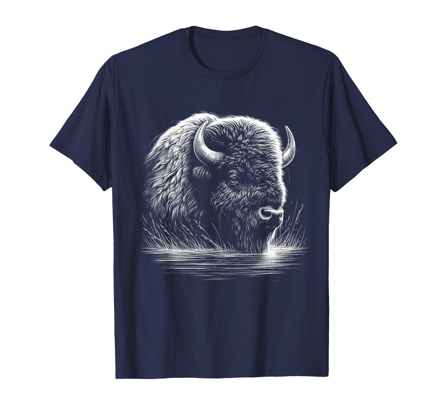 Bison Lover Art Design For Men And Women T-Shirt