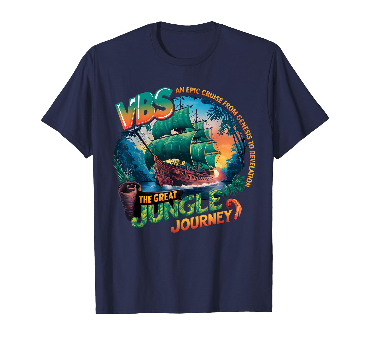 Vacation Camp VBS 2025 Youth Jungle Journey VBS Campers T-Shirt