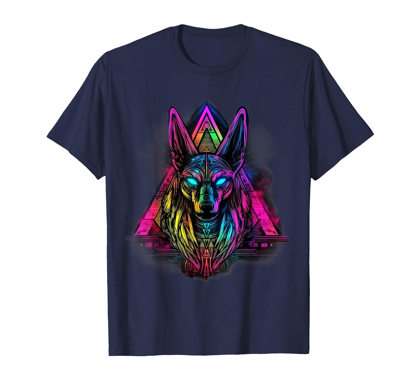 Ancient Egypt Tutankhamun Anubis Pyramid Egypt Mythology T-Shirt