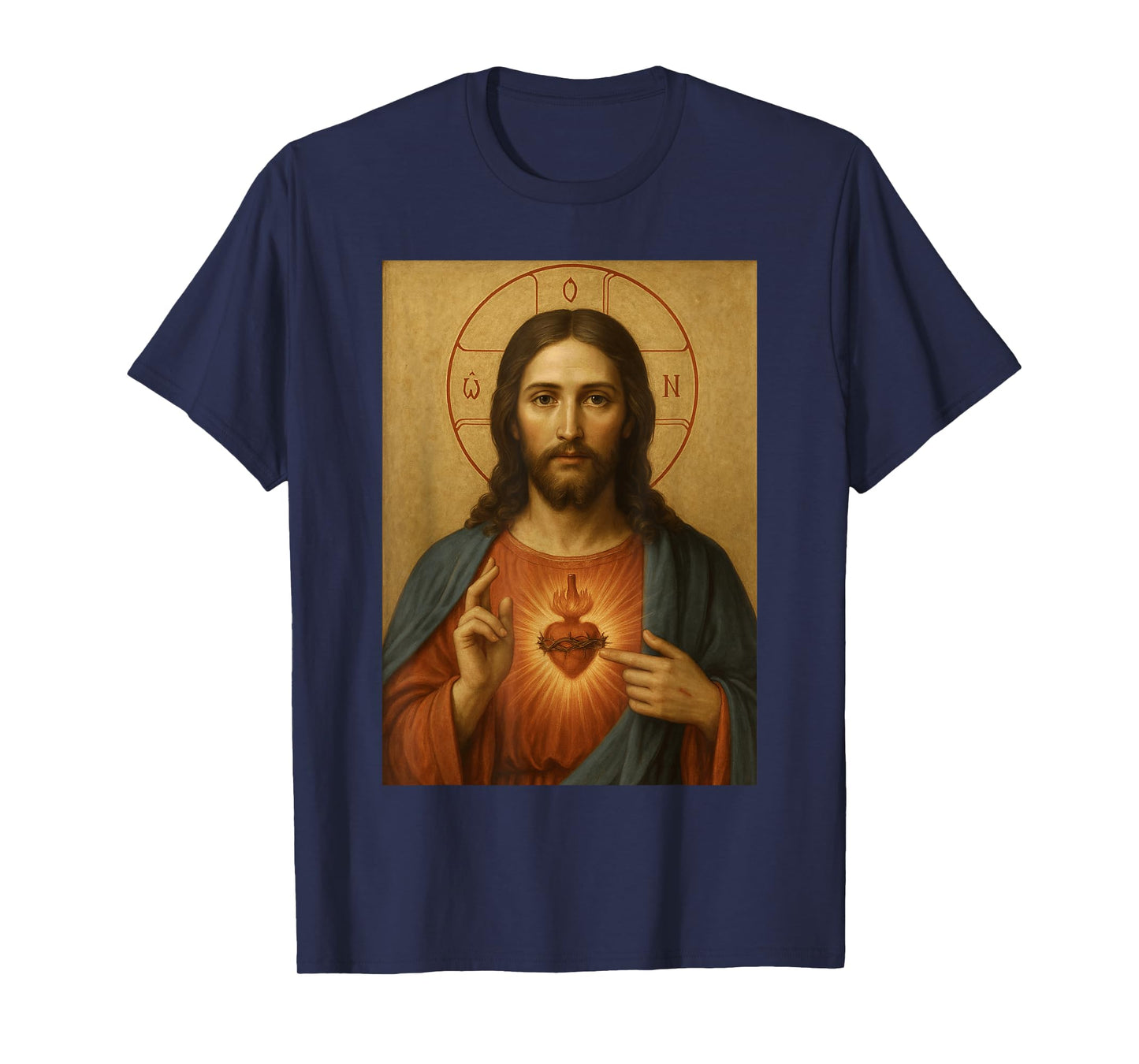 Icon of Jesus Christ - Catholic Sacred Heart of Jesus T-Shirt