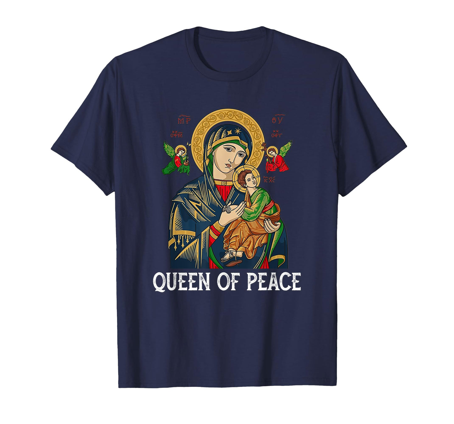 Our Lady of Perpetual Help Blessed Mother Mary Catholic T-Shirt