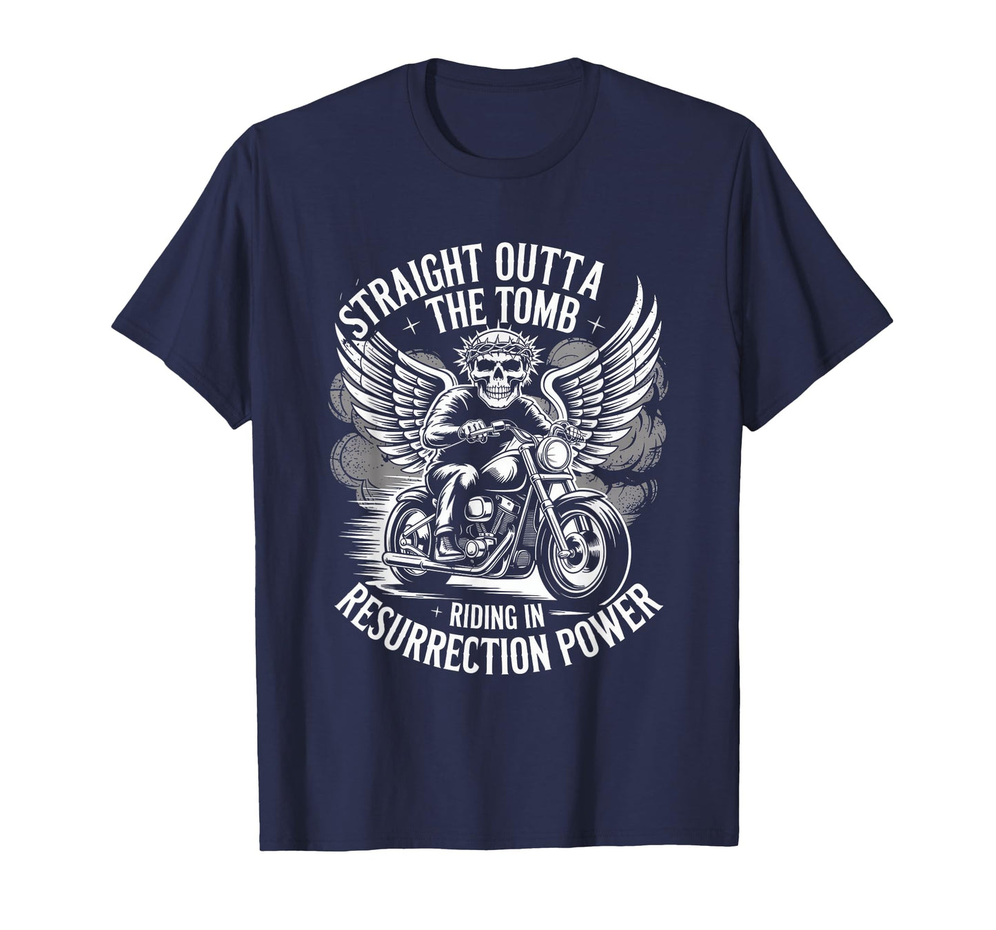 Straight Outta The Tomb Christian Biker Style T-Shirt