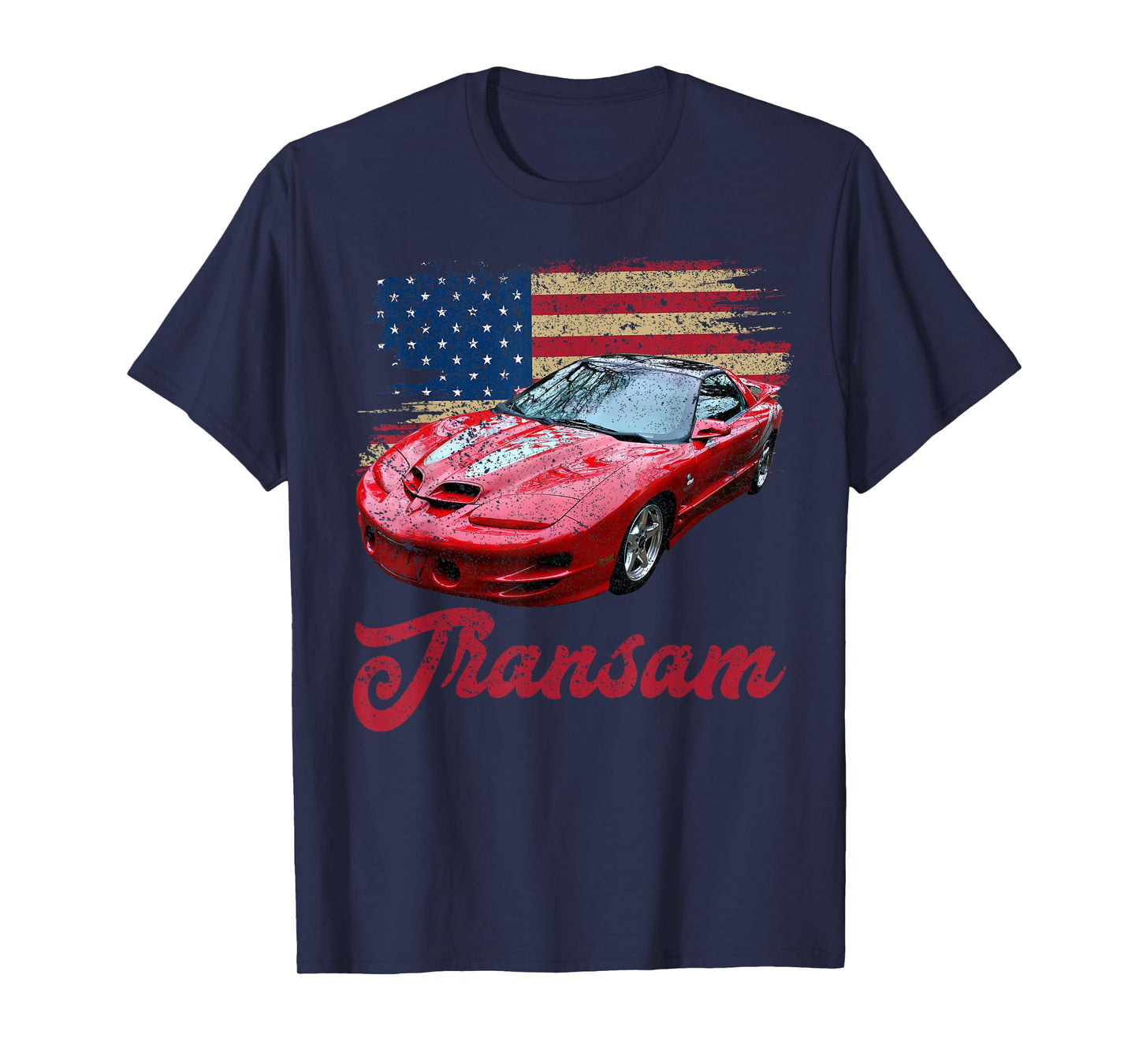 American Flag Style 4th gen Trans Am Old School Muscle Car T-Shirt