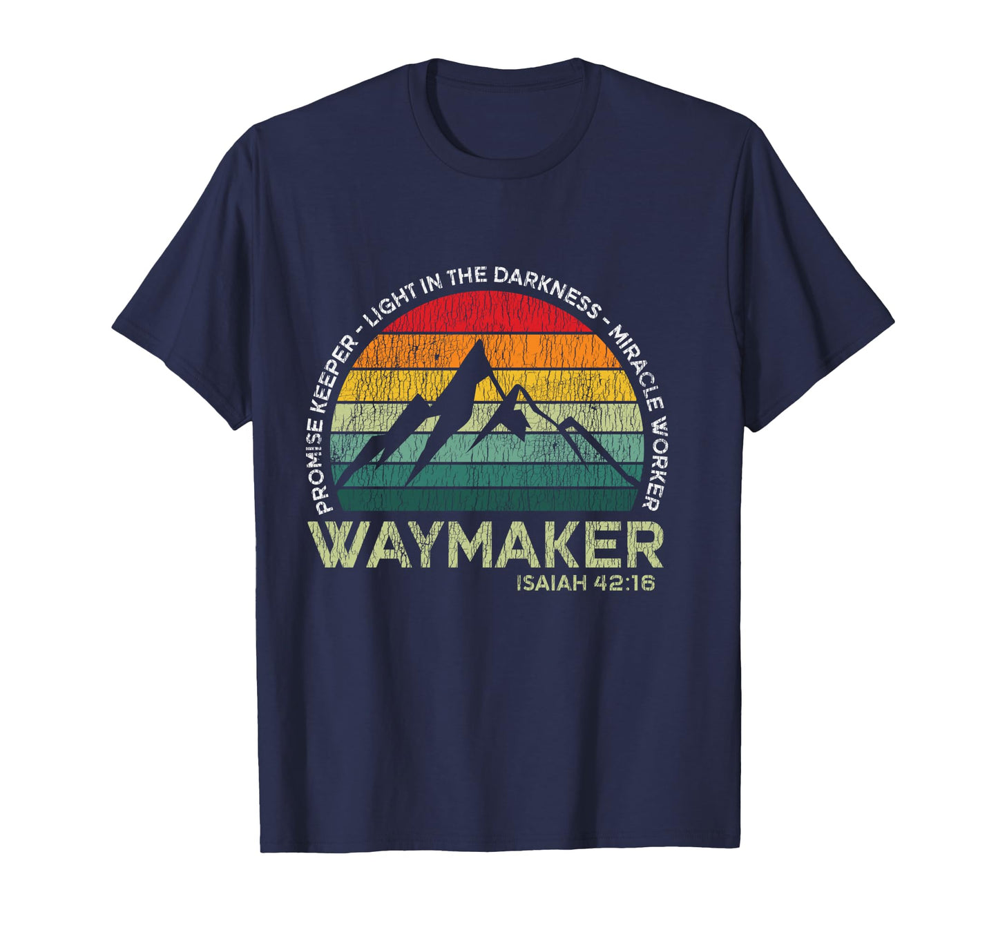 Vintage Waymaker Promise Keeper Miracle Worker Christian Long Sleeve T-Shirt