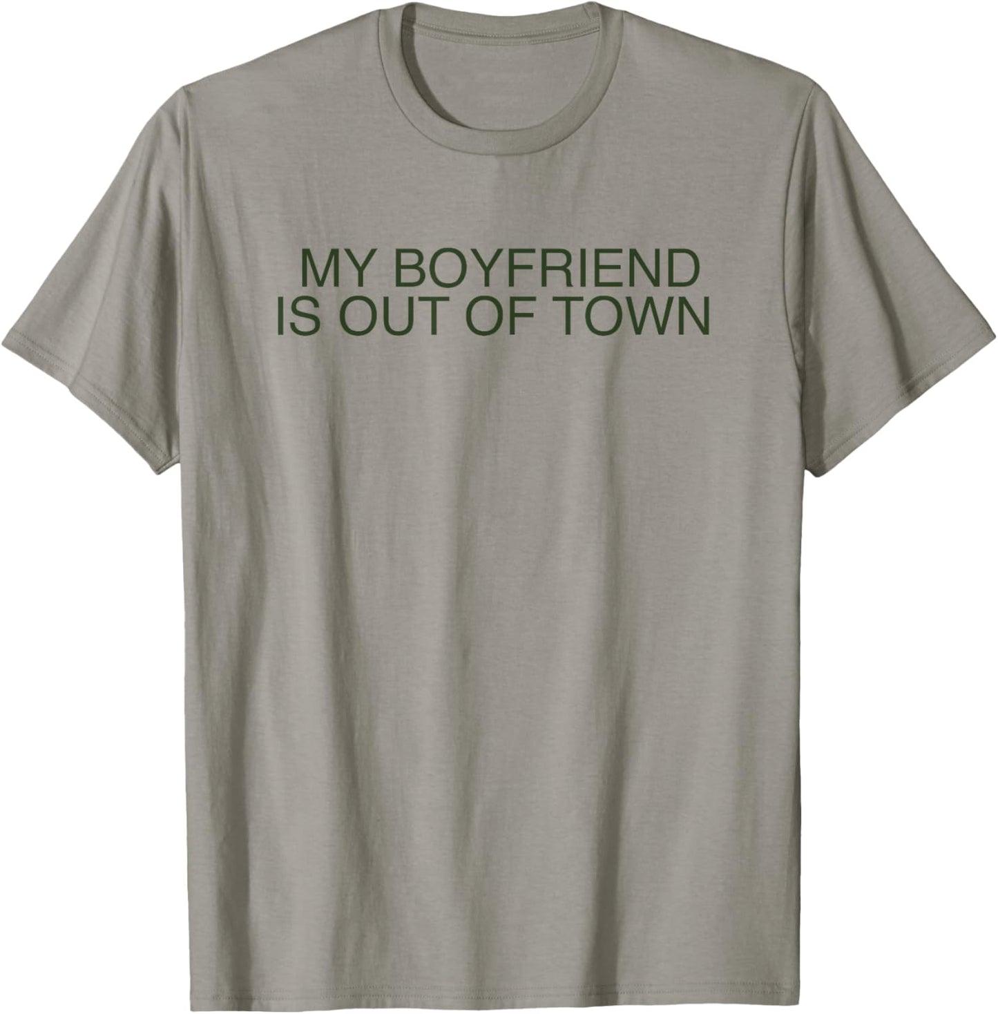 My Boyfriend Is Out Of Town Shirt Retro 90s Trendy Vintage T-Shirt - T-Shirt | Sand