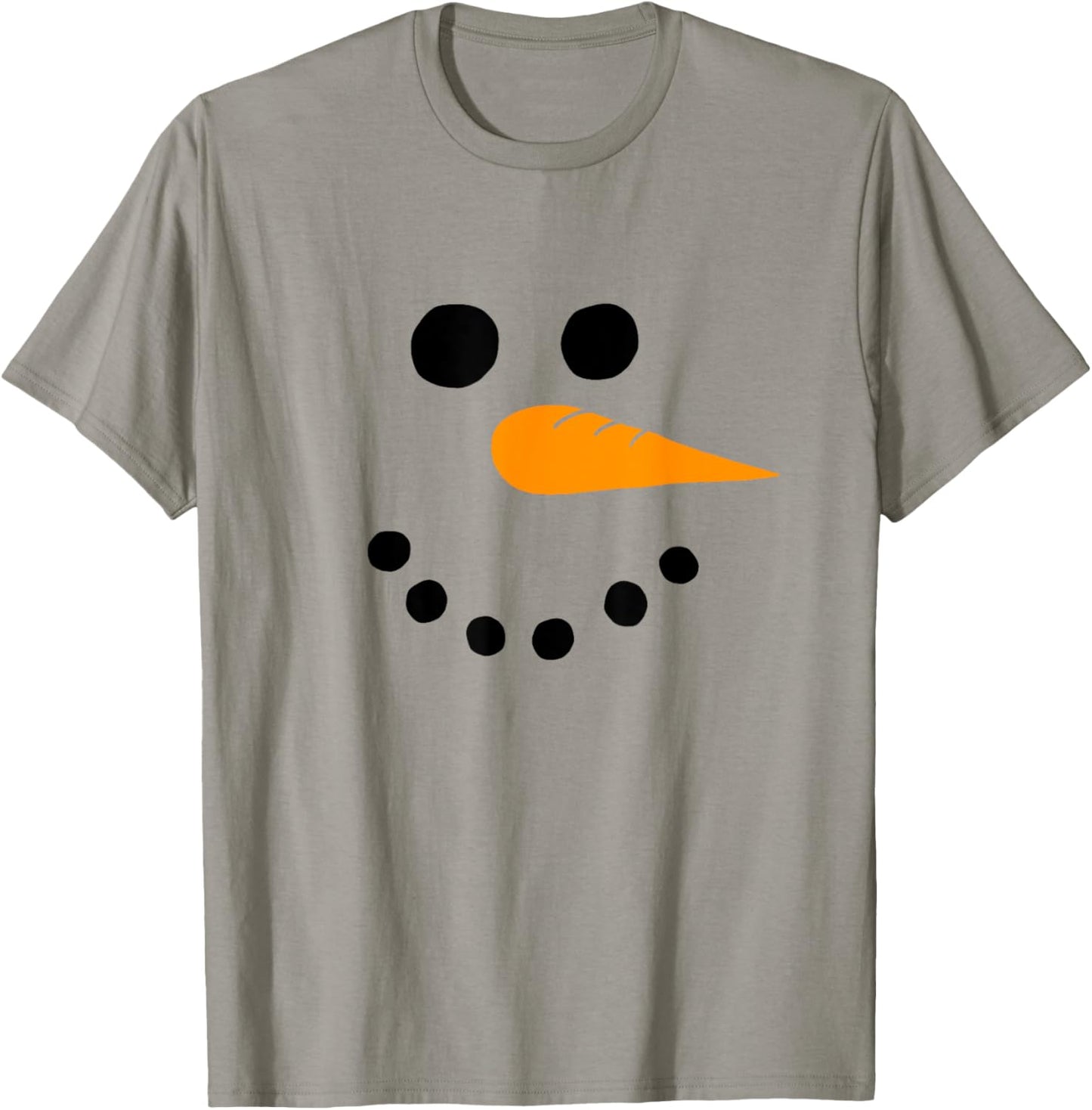 Snowman Face T-Shirt - T-Shirt | Sand