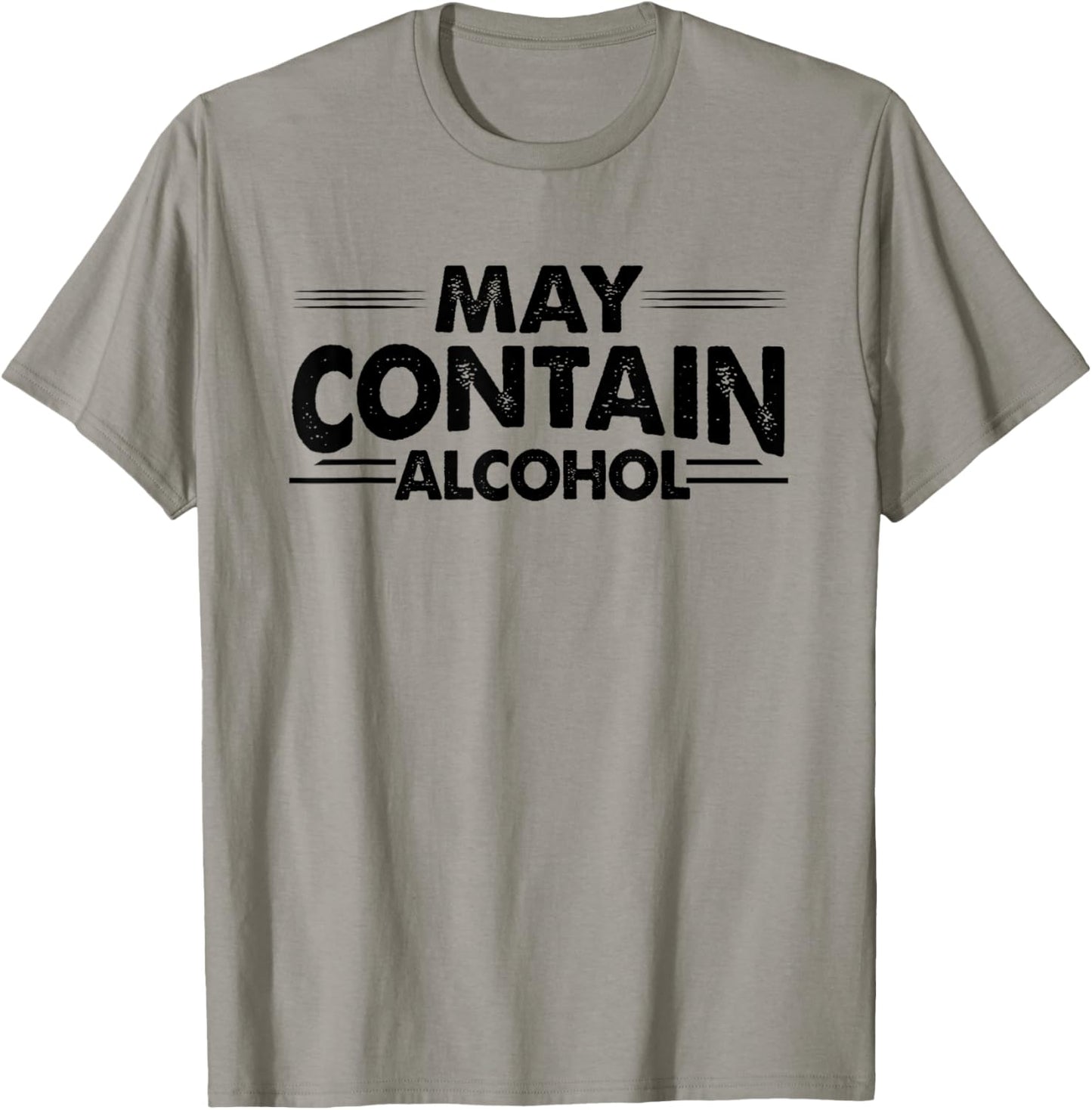 Funny May Contain Alcohol T-Shirt - T-Shirt | Sand