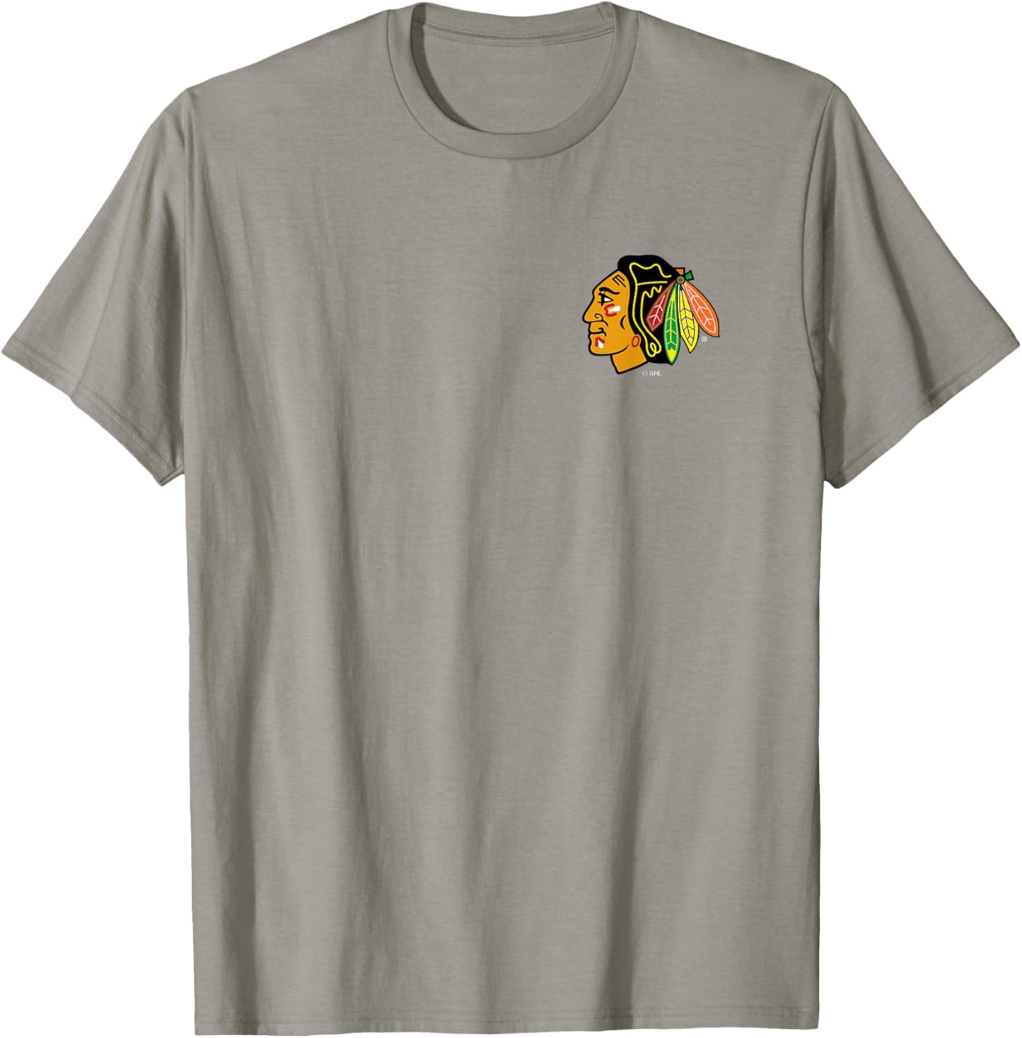 Chicago Blackhawks Support Gray Officially Licensed T-Shirt - T-Shirt | Sand