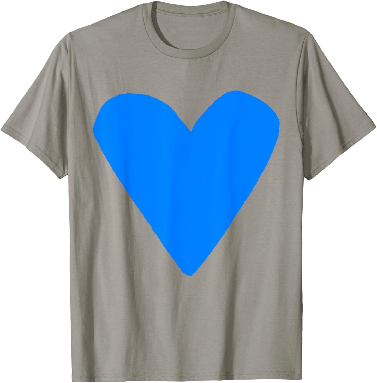 Blue Heart White T-Shirt - T-Shirt | Sand