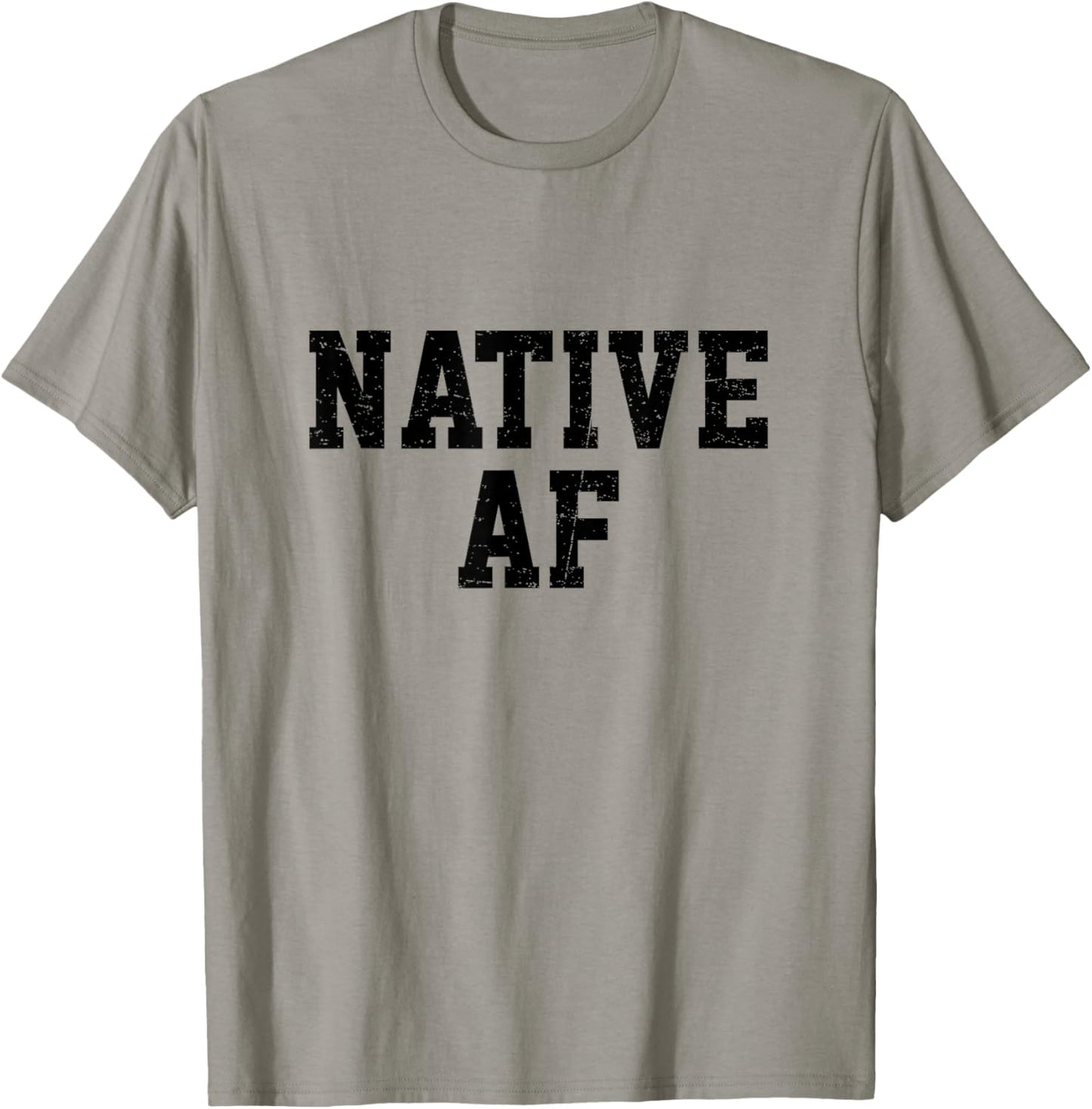 Native AF Funny Indigenous Native American Indian T-Shirt - T-Shirt | Sand