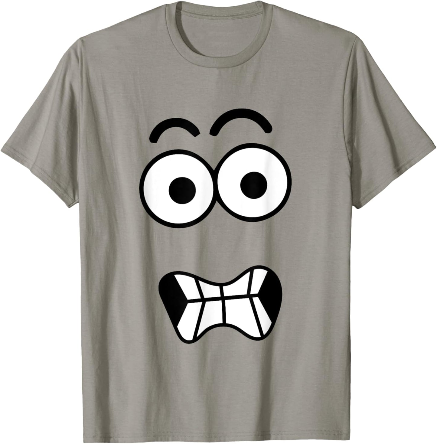 Funny Carrot Face Spooky Eyes Cracked Smile Halloween T-Shirt - T-Shirt | Sand
