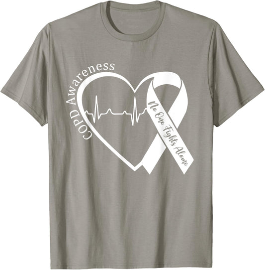 COPD Chronic Obstructive Pulmonary Disease Awareness Month T-Shirt - T-Shirt | Sand