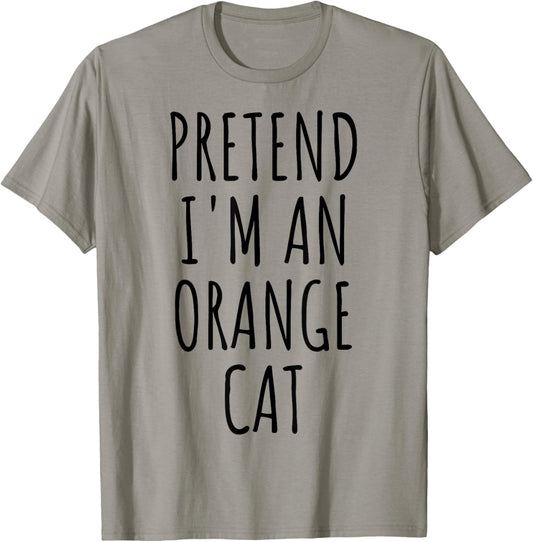 Pretend I'm An Orange Cat Halloween Costume Women Kids T-Shirt - T-Shirt | Sand