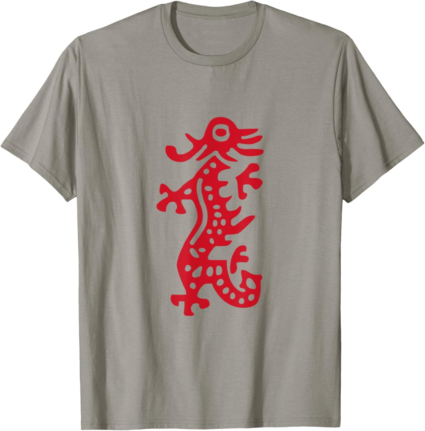 Chinese Mah Jong Red Dragon Tile Mahjong Costume T-Shirt - T-Shirt | Sand