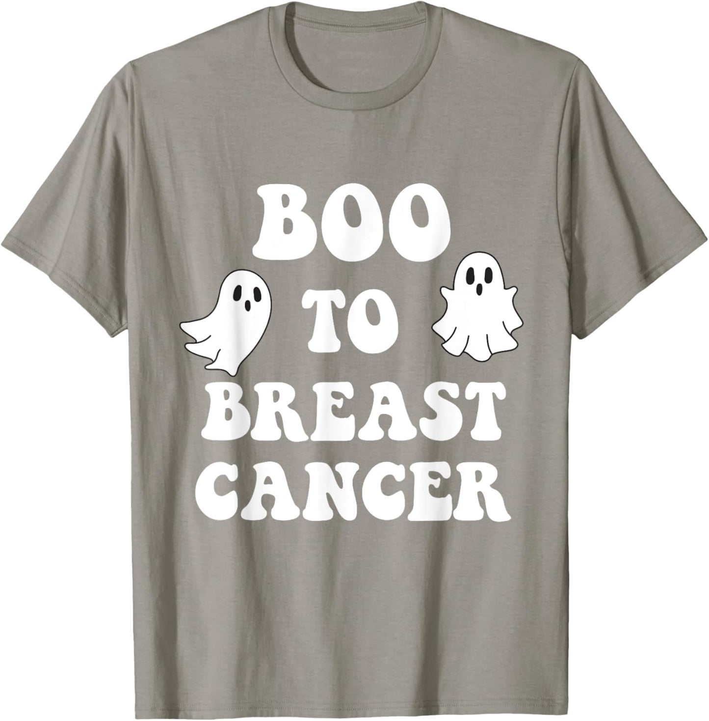 Boo to Breast Cancer Awareness Month Pink Ribbon Women T-Shirt - T-Shirt | Sand