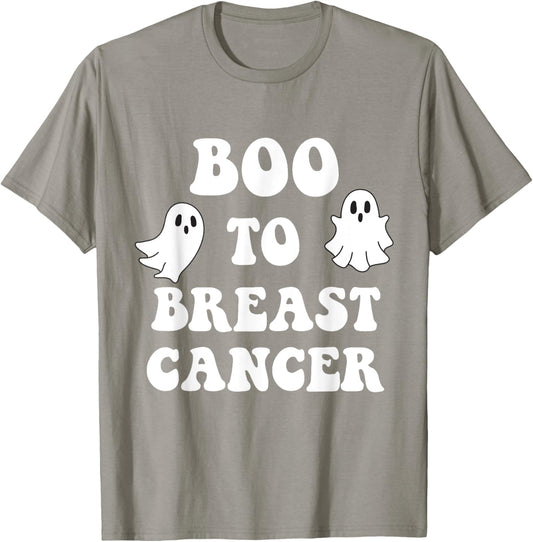 Boo to Breast Cancer Awareness Month Pink Ribbon Women T-Shirt - T-Shirt | Sand