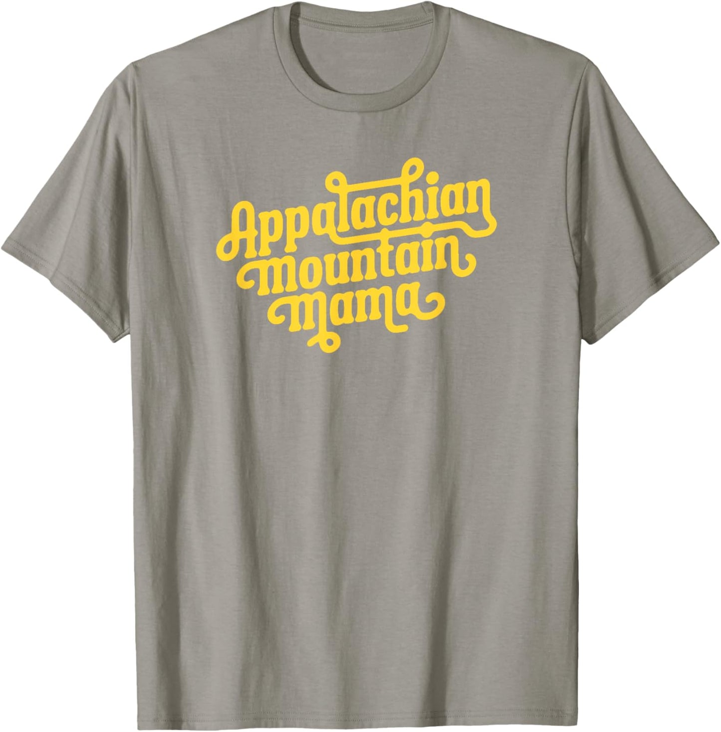 Appalachian Mountain Mama Cute Retro Lettering T-Shirt - T-Shirt | Sand