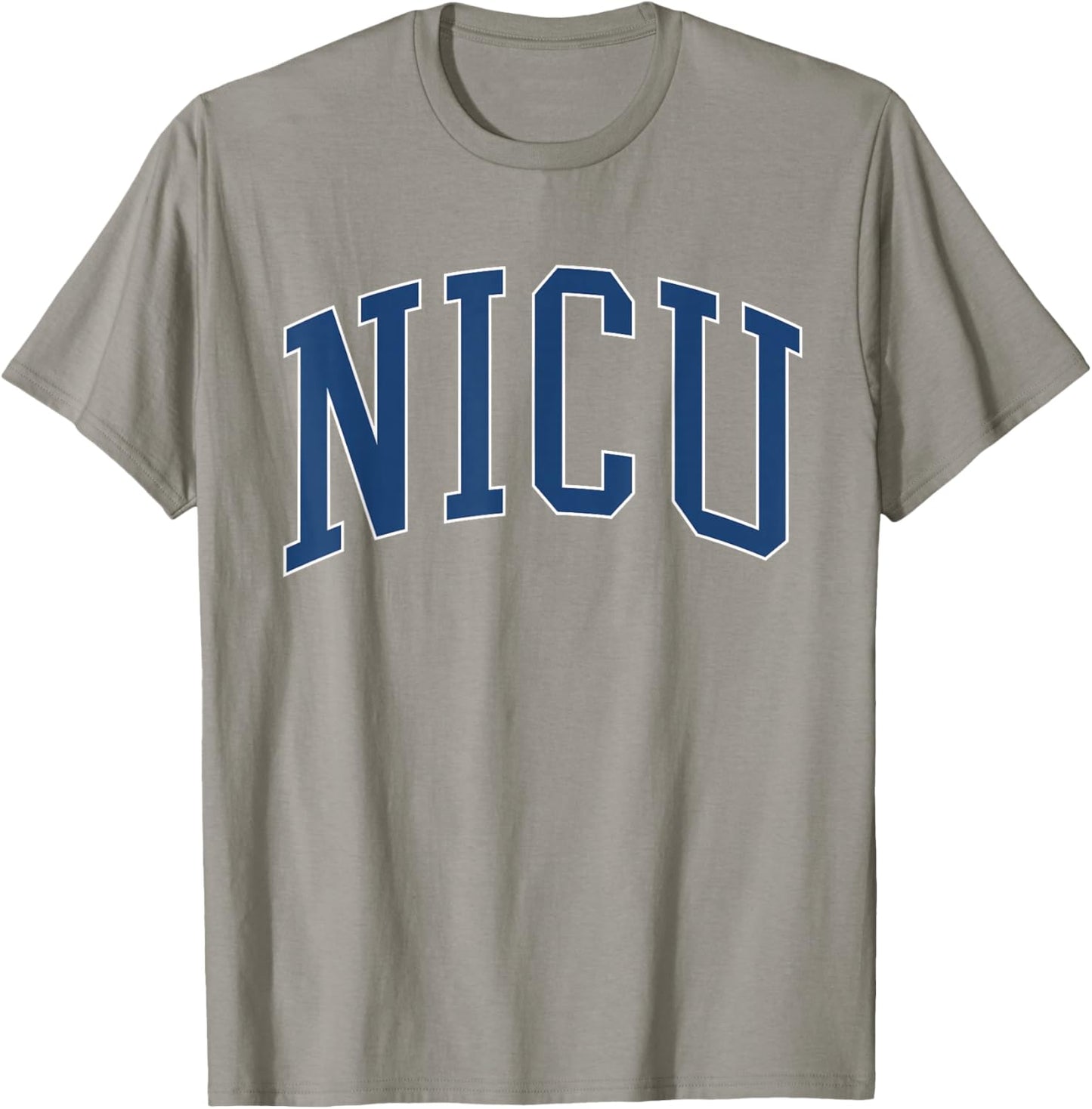 NICU Nurse Vintage Collegiate Blue T-Shirt - T-Shirt | Sand