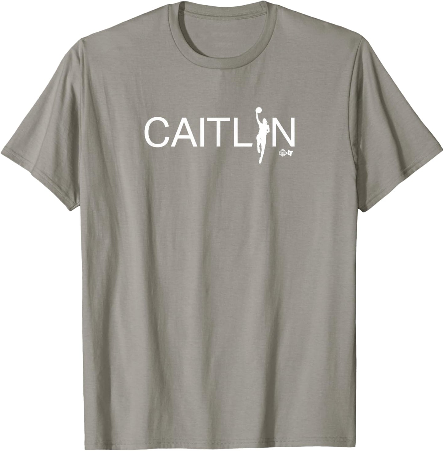 BreakingT Caitlin Clark: Text Silo - Indiana Basketball T-Shirt - T-Shirt | Sand