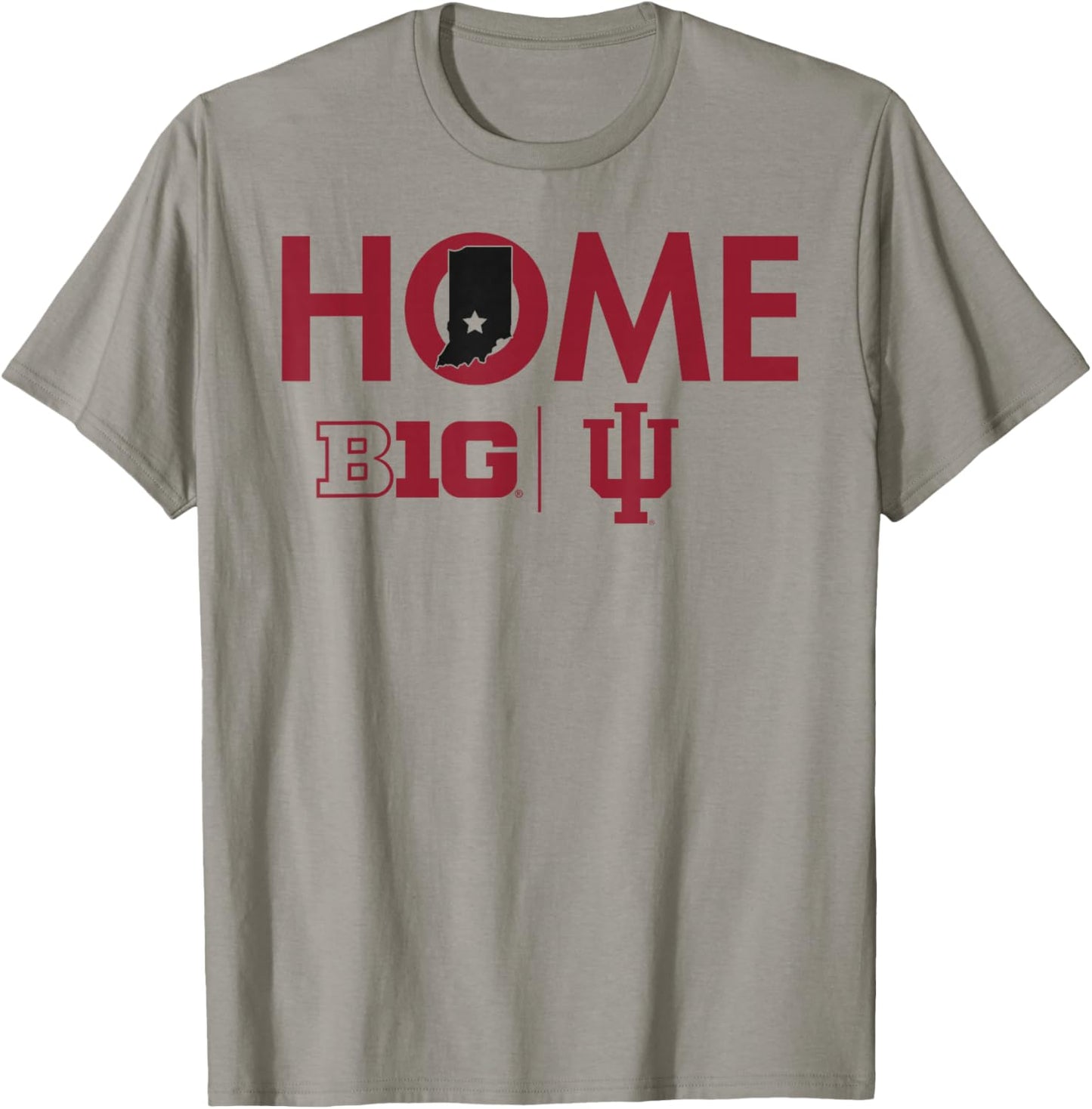 Indiana Hoosiers Big 10 Home White Officially Licensed T-Shirt - T-Shirt | Sand