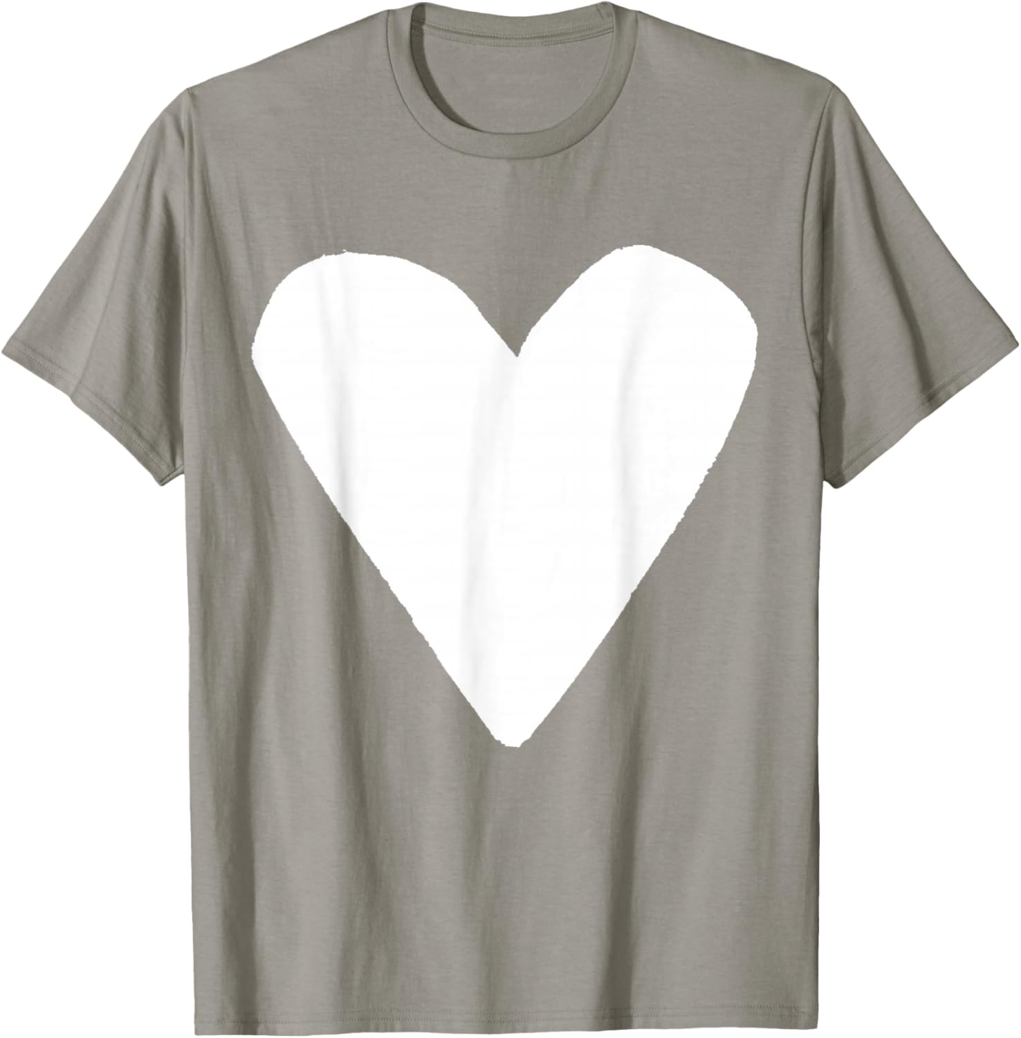 White Heart Light Blue T-Shirt - T-Shirt | Sand