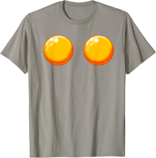 Double Yolk Egg Costume Funny Christmas Halloween Egg T-Shirt - T-Shirt | Sand