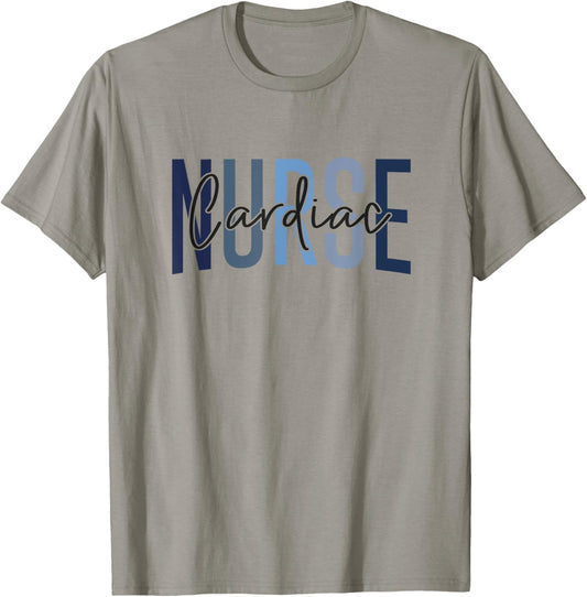 Funny Cardiac Nurse Cicu Cvicu Cardiology Heart Healthcare T-Shirt - T-Shirt | Sand