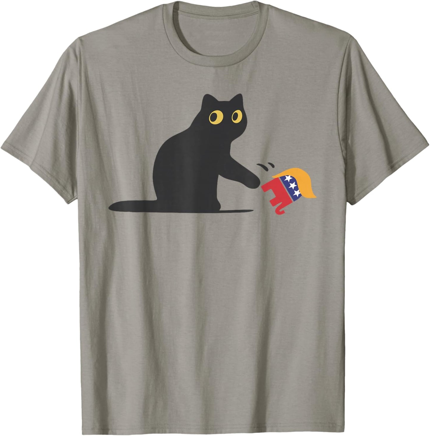 Cat Ladies for Kamala Harris Donald Trump 2024 Sarcastic T-Shirt - T-Shirt | Sand