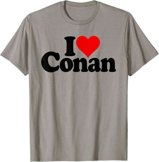 I Love Heart Conan T-Shirt - T-Shirt | Sand