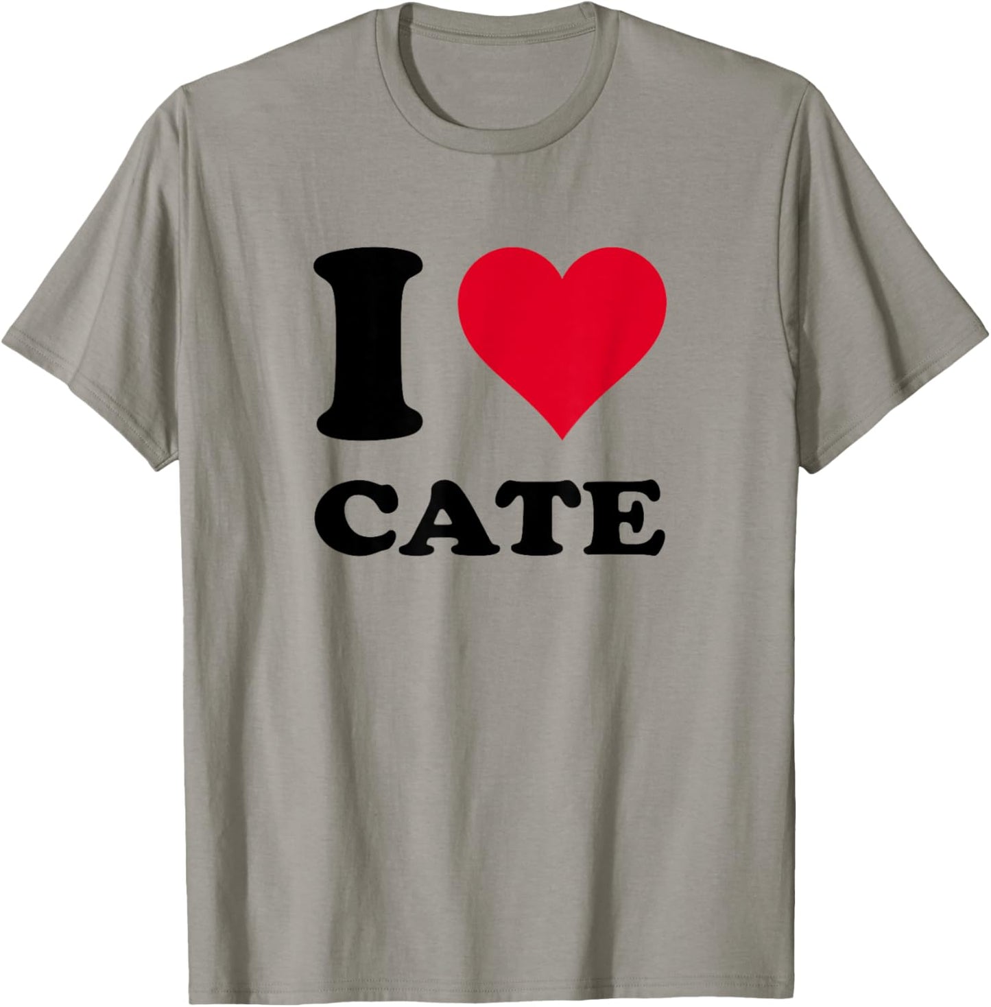 I Love Cate T-Shirt - T-Shirt | Sand