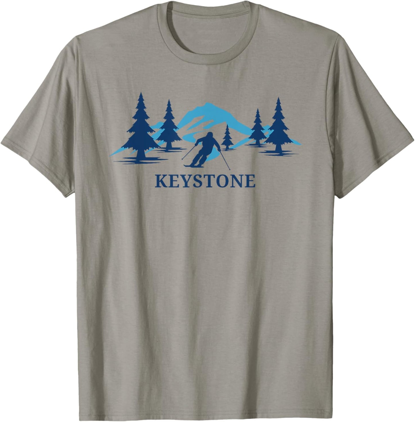 Keystone Colorado Ski Resort Mountains T-Shirt - T-Shirt | Sand