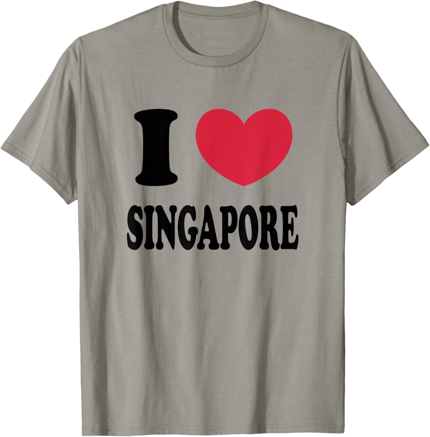 I Love Singapore T-Shirt - T-Shirt | Sand