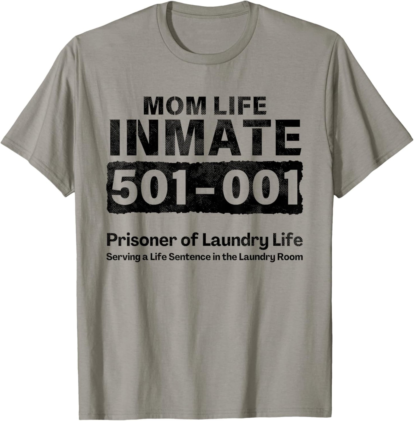Mom Life Prisoner Inmate Funny Jail Halloween Costume T-Shirt - T-Shirt | Sand