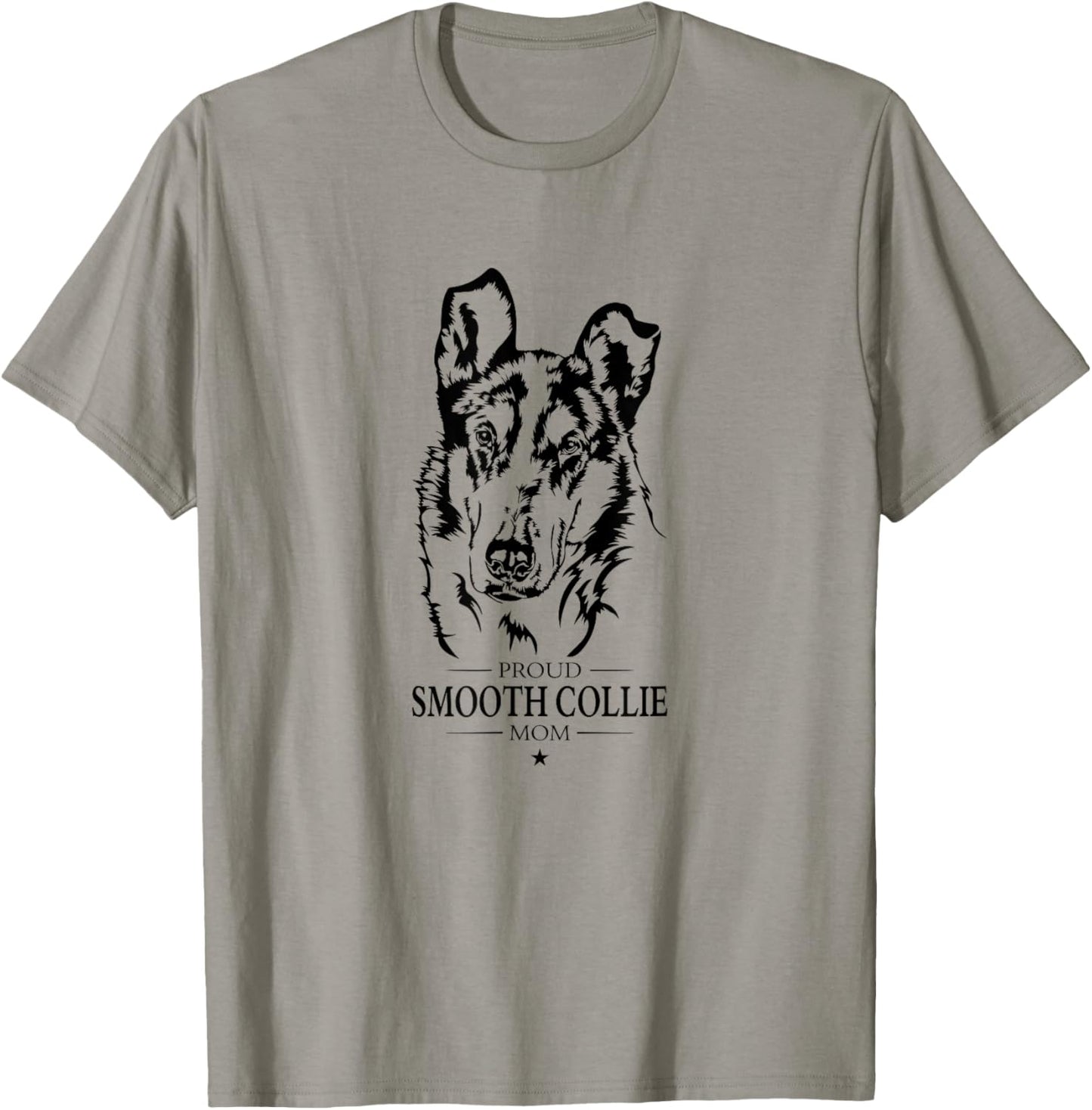 Proud Smooth Collie mom dog Smooth Collie dog T-Shirt - T-Shirt | Sand
