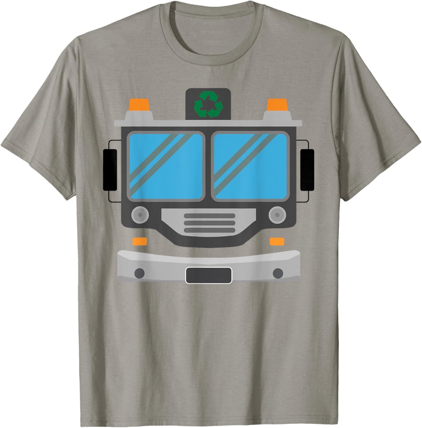 Green Garbage Truck DIY Costume Cosplay Halloween Kids Boys T-Shirt - T-Shirt | Sand