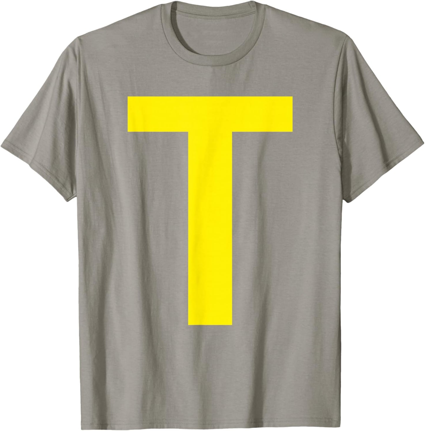 Letter T Funny Chipmunk Group Halloween Thanksgiving Costume T-Shirt - T-Shirt | Sand