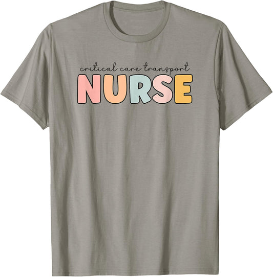Critical Care Transport Nurse Critical Care Transport T-Shirt - T-Shirt | Sand