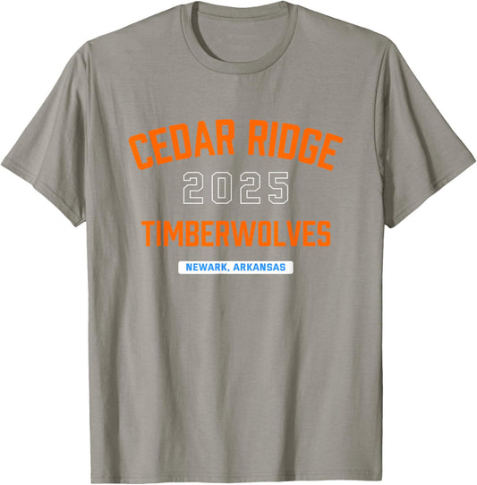 Cedar Ridge Timberwolves Newark, Arkansas 2025 T-Shirt - T-Shirt | Sand
