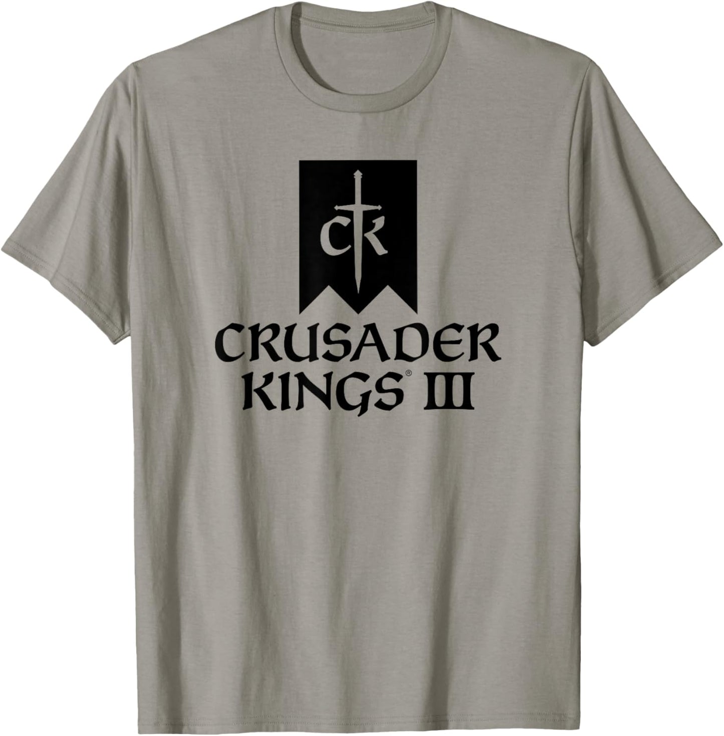 Crusader Kings III game logo black T-Shirt - T-Shirt | Sand